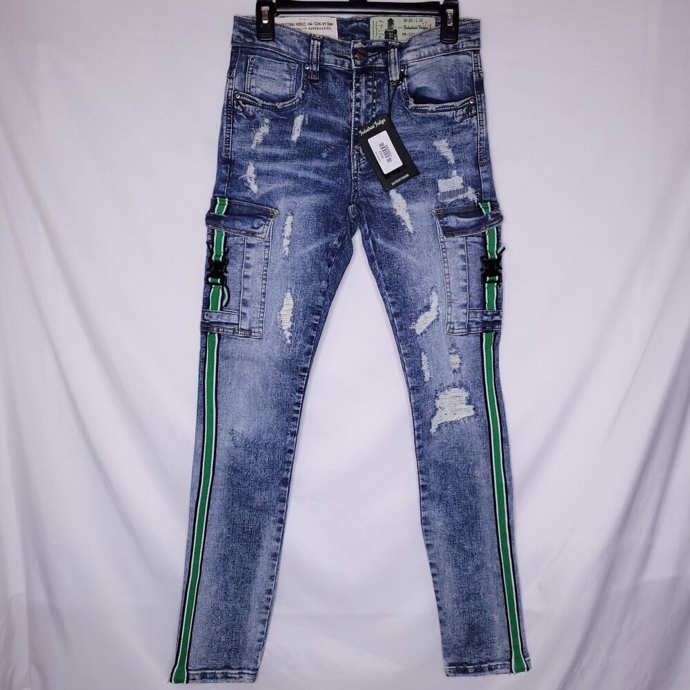 Industrial Indigo Jeans Mens 30x32 Masonry Denim Vintage Retro NWT